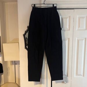 Old Navy Women's Black Pull-On Barrel Pants - Small TALL